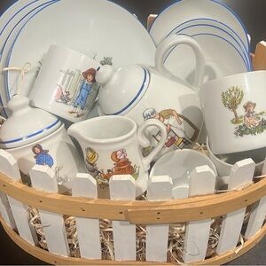 Reutter porcelain children’s nursery rhyme tea set vintage